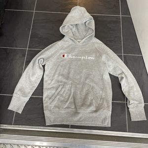Champion Pullover Sweatshirt Authentic Gray Kids Size Medium